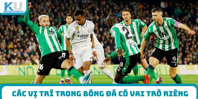 Các vị trí trong bóng đá có vai trò riêng